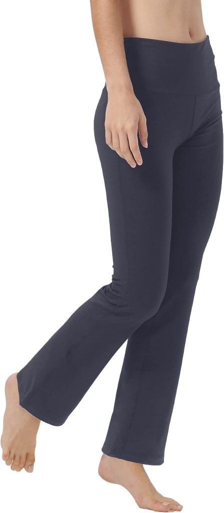 LaiEr Yoga Broek voor Vrouwen Tummy Control Workout Bootleg Broek Hoge Taille 4 Way Stretch Broek met Binnenzakken. - happygetfit.com