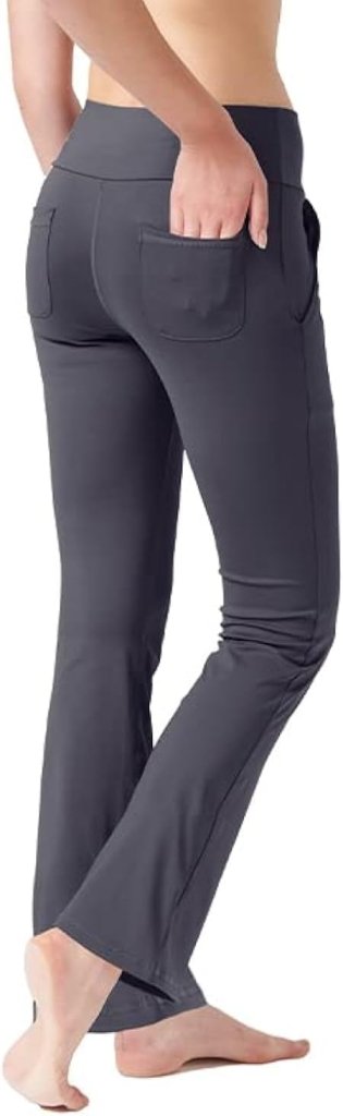 Laad afbeelding in Galerijviewer, LaiEr Yogabroek Voor Dames Met 4 zakken Hoge Taille Werkbroek 4-way Stretch Tummy Control Lange Flare Broek - happygetfit.com
