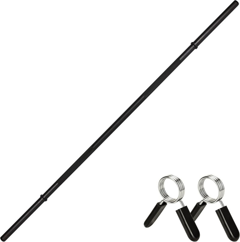 Laad afbeelding in Galerijviewer, Lange halterstang met veersluiting, 150 x 35 cm, voor halterschijven met 30 mm boring, lange halter - happygetfit.com
