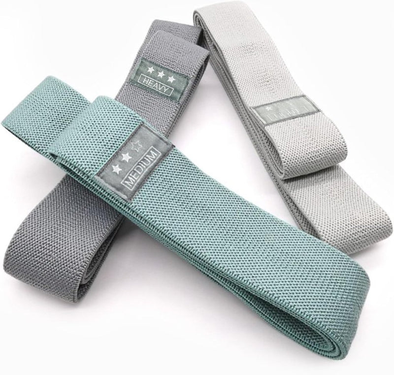 Załaduj obraz do przeglądarki galerii, Lange stoffen weerstandsbanden set 4 stuks met antislip en draagtas – fitnessbanden – resistance bands - happygetfit.com
