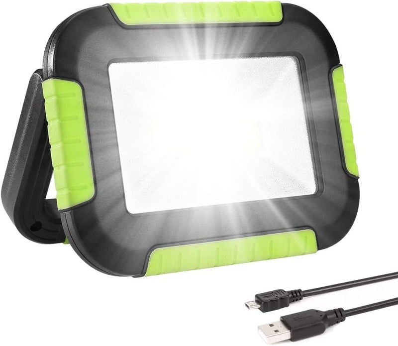 Load image into Gallery viewer, LE Led-accuspot, campinglamp, draagbaar, 10 W, 1000 lumen, superhelder, oplaadbare zoeklamp, dimbaar, noodlamp met 3 lichtmodi voor stroomuitval, camping enz. - happygetfit.com
