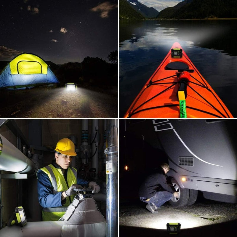 Load image into Gallery viewer, LE Led-accuspot, campinglamp, draagbaar, 10 W, 1000 lumen, superhelder, oplaadbare zoeklamp, dimbaar, noodlamp met 3 lichtmodi voor stroomuitval, camping enz. - happygetfit.com
