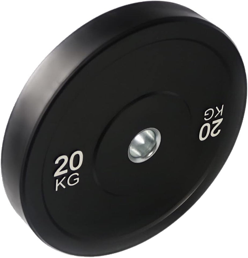Laad afbeelding in Galerijviewer, Leadman 20 kg Olympische Bumper Plates, 2 inch, Zwart, Barbell Plates, IWF Standaard, Home Gym, Fitness, Oefenapparatuur, Gym Apparatuur, Bodybuilding, Crossfit, Krachttraining - happygetfit.com

