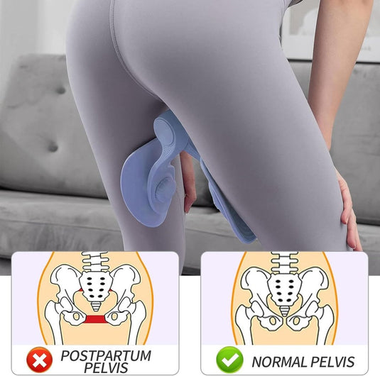 LeapBeast Thigh Master, Pelvic Floor Trainer, Hip Trainer for Postpartum Rehabilitation, Kegel Trainer & Butt, Leg, Arm Toning Master Equipment for Home Gym Workout (Blue Tension Value 12KG) - happygetfit.com