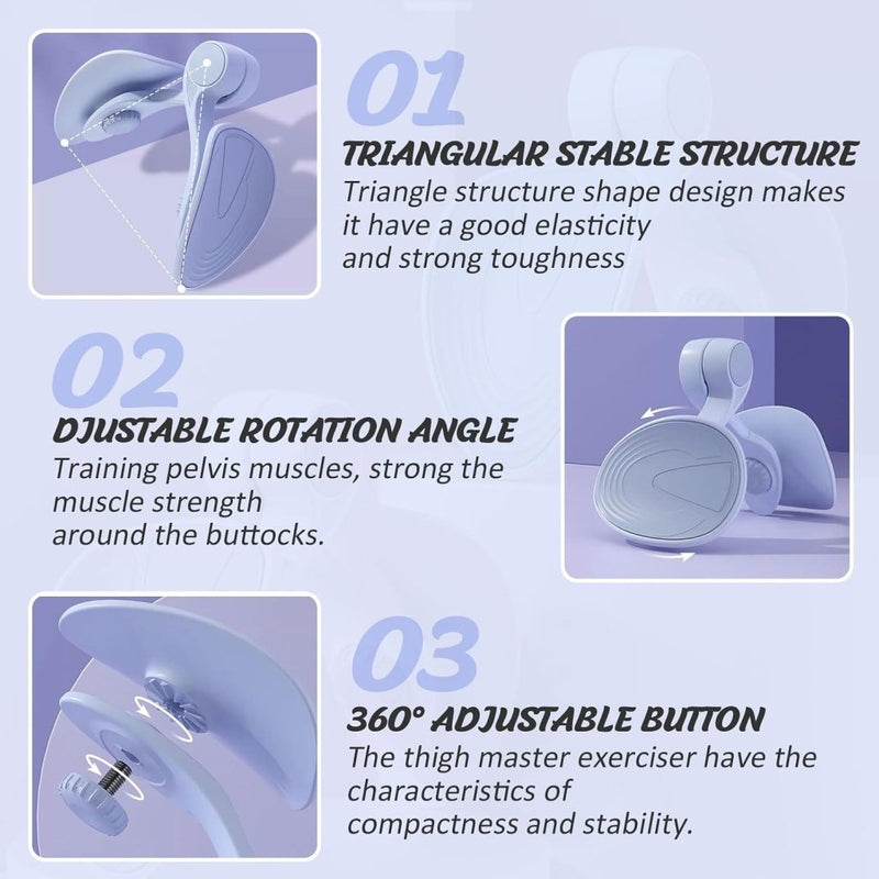 Load image into Gallery viewer, LeapBeast Thigh Master, Pelvic Floor Trainer, Hip Trainer for Postpartum Rehabilitation, Kegel Trainer &amp; Butt, Leg, Arm Toning Master Equipment for Home Gym Workout (Blue Tension Value 12KG) - happygetfit.com
