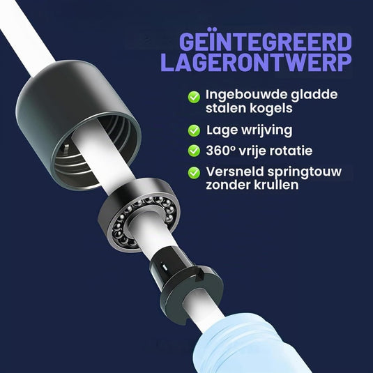 Led springtouw 280 cm met verstelbare lengte en meerkleurige verlichting voor cardio en fitness – lichtgevend springtouw – conditietraining - happygetfit.com