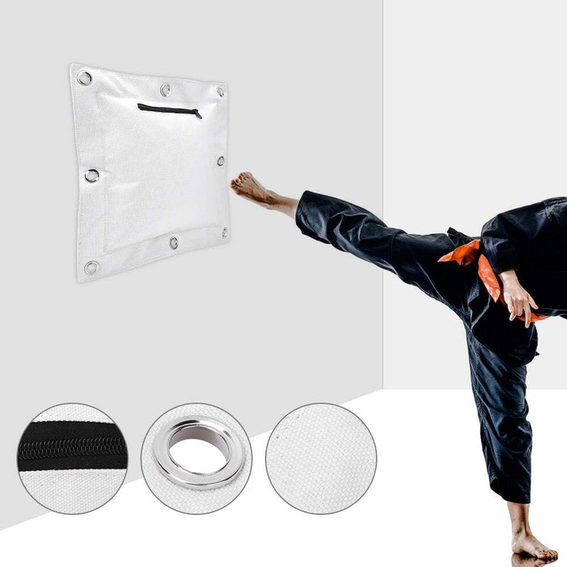 Laad afbeelding in Galerijviewer, Lege zandzak Wandgemonteerde canvas bokszak met rits voor vechtsport Muay Thai Kung Fu Makiwara - happygetfit.com
