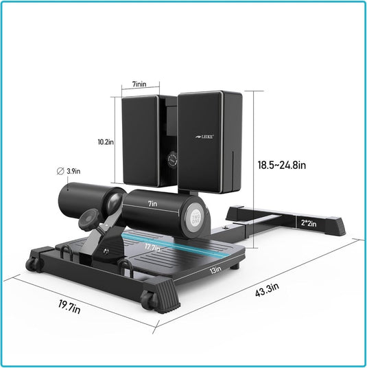 leikefitness Deluxe Multifunctionele Diepe Sissy Squat Bench Thuis Gym Workout Station Been Oefening Machine - happygetfit.com