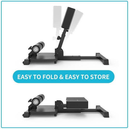 leikefitness Sissy Squat Machine, Deluxe Multi-Function Deep Sissy Squat Bench Workout Station, Leg Exercise Machine for Home Gym - happygetfit.com