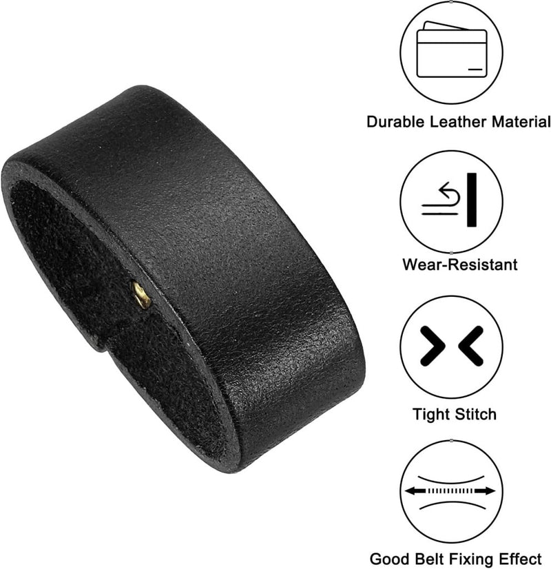 Carica immagine in Galleria Viewer, Leren riemlussen 2 stuks voor riemen 38-40 mm – riemhouders – vervangende keeper loops - happygetfit.com
