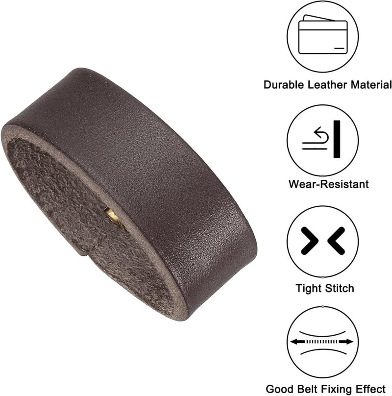 Carica immagine in Galleria Viewer, Leren riemlussen 2 stuks voor riemen 38-40 mm – riemhouders – vervangende keeper loops - happygetfit.com
