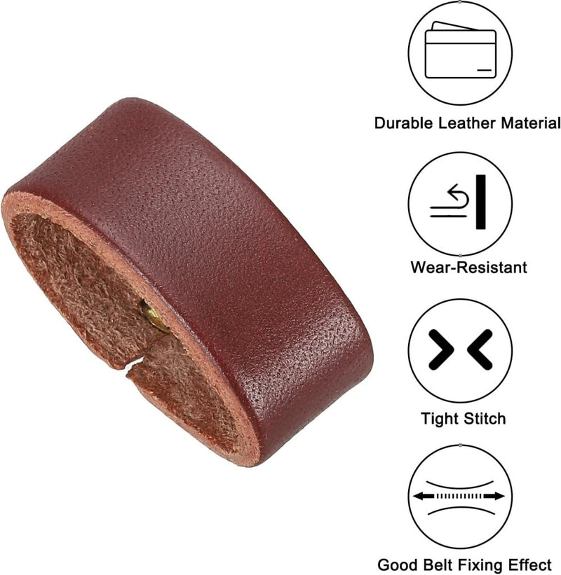 Carica immagine in Galleria Viewer, Leren riemlussen 2 stuks voor riemen 38-40 mm – riemhouders – vervangende keeper loops - happygetfit.com
