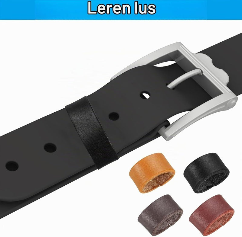 Carica immagine in Galleria Viewer, Leren riemlussen 2 stuks voor riemen 38-40 mm – riemhouders – vervangende keeper loops - happygetfit.com

