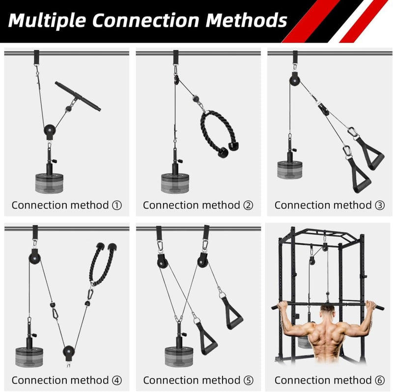 Laad afbeelding in Galerijviewer, LFJ Fitness - Trekkabel - Onderarmtraining - Touw - Gewicht - Fitnessapparaat - Trektoren voor Thuis - Sportuitrusting - Kabelkatrol - happygetfit.com
