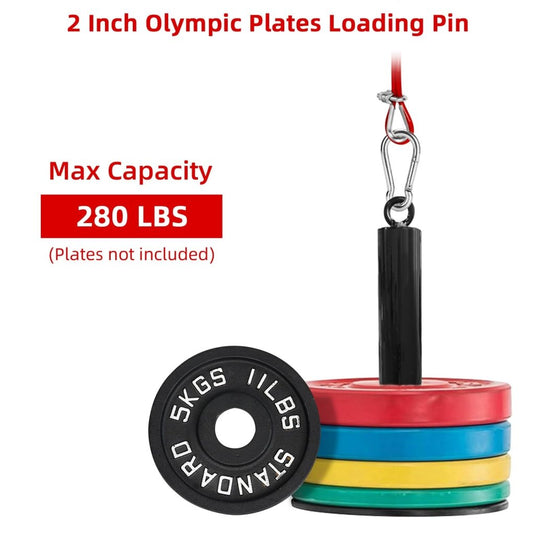 LFJ LAT Pull Down and Lift Weight Pulley System Cable Machine Pulley Attachment for Triceps Pull Down, Biceps Curl, Back, Forearm, Shoulder Home Gym Equipment - happygetfit.com
