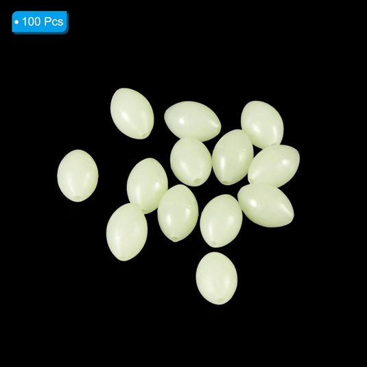 Lichtgevende viskralen 100 stuks 8 x 6 mm met opbergdoos – glow beads – visaccessoires - happygetfit.com