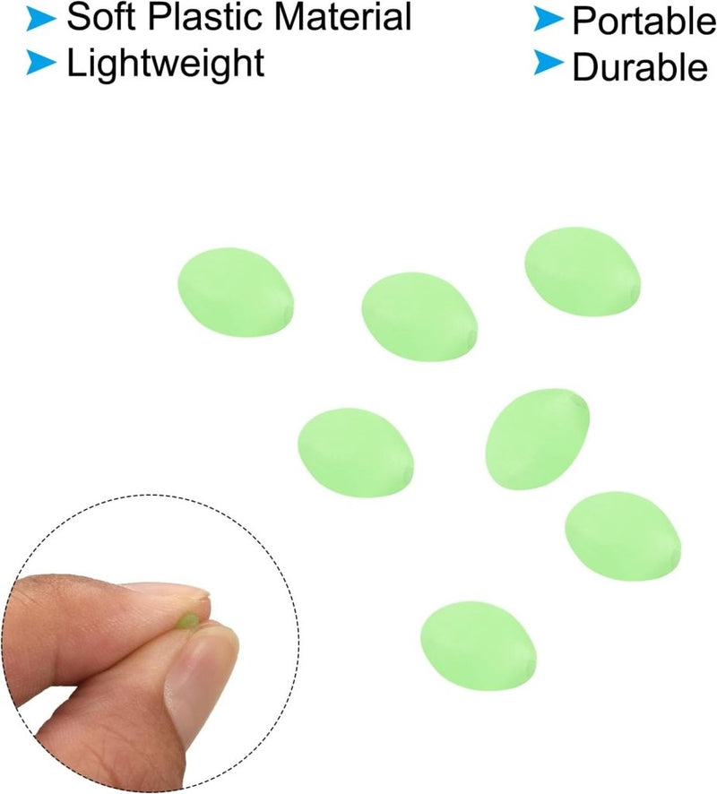 Load image into Gallery viewer, Lichtgevende viskralen 100 stuks 8 x 6 mm met opbergdoos – glow beads – visaccessoires - happygetfit.com
