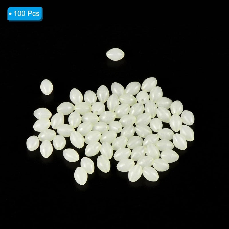 Load image into Gallery viewer, Lichtgevende viskralen 100 stuks 8 x 6 mm met opbergdoos – glow beads – visaccessoires - happygetfit.com
