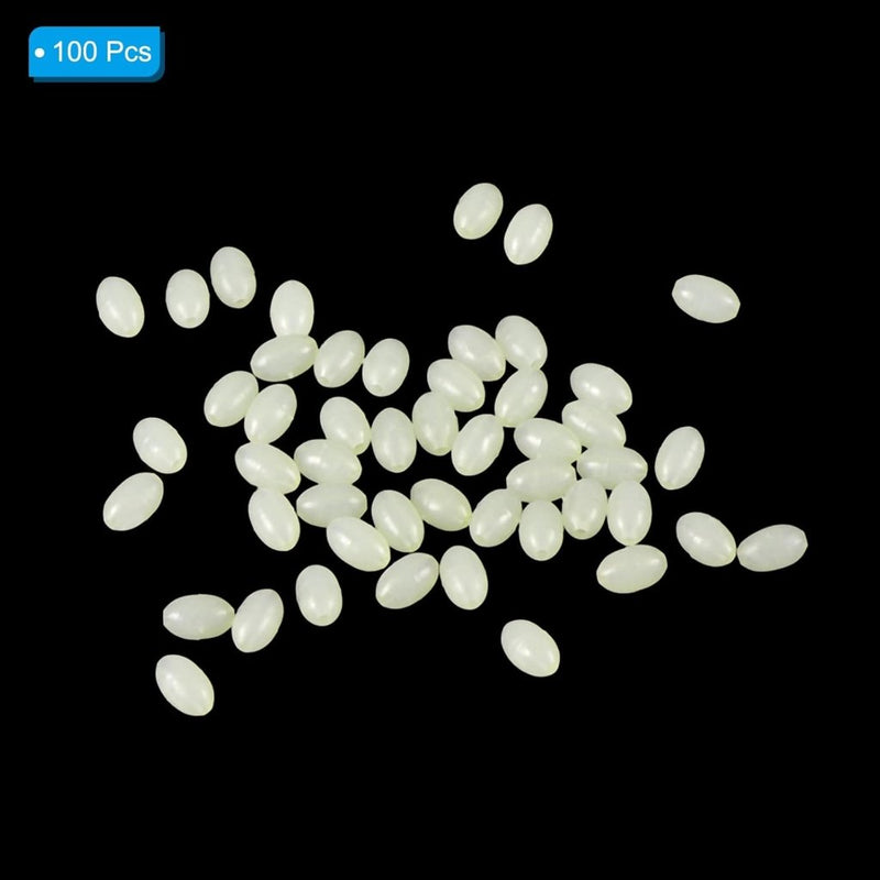 Load image into Gallery viewer, Lichtgevende viskralen 100 stuks 8 x 6 mm met opbergdoos – glow beads – visaccessoires - happygetfit.com
