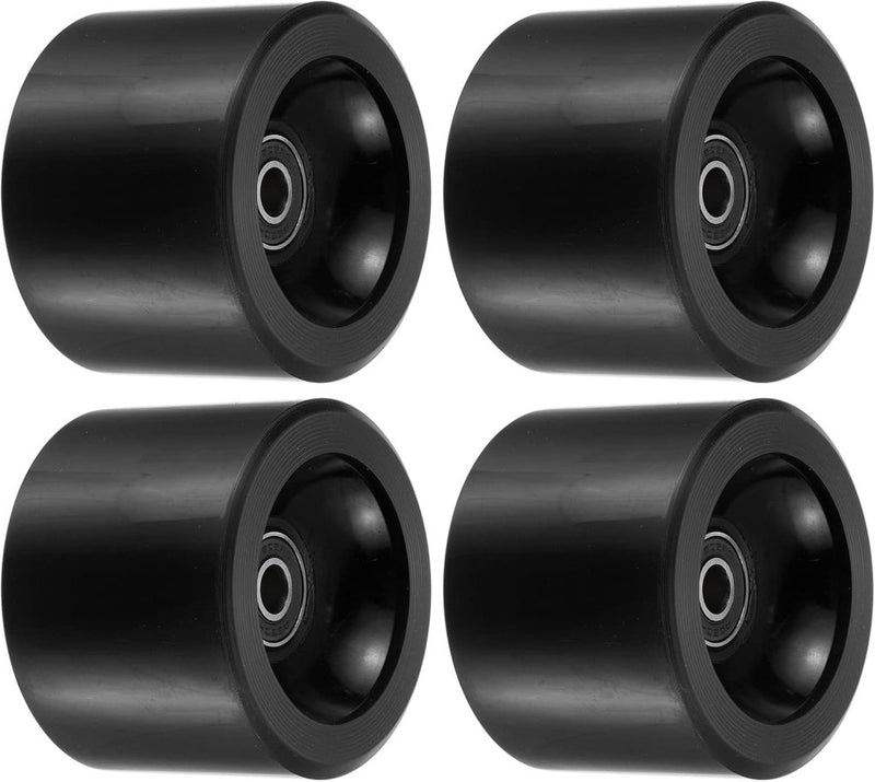 Load image into Gallery viewer, Longboard wielen 70 x 51 mm 78A met ABEC-9 lagers 4 stuks zwart – cruiser skateboard wielen - happygetfit.com
