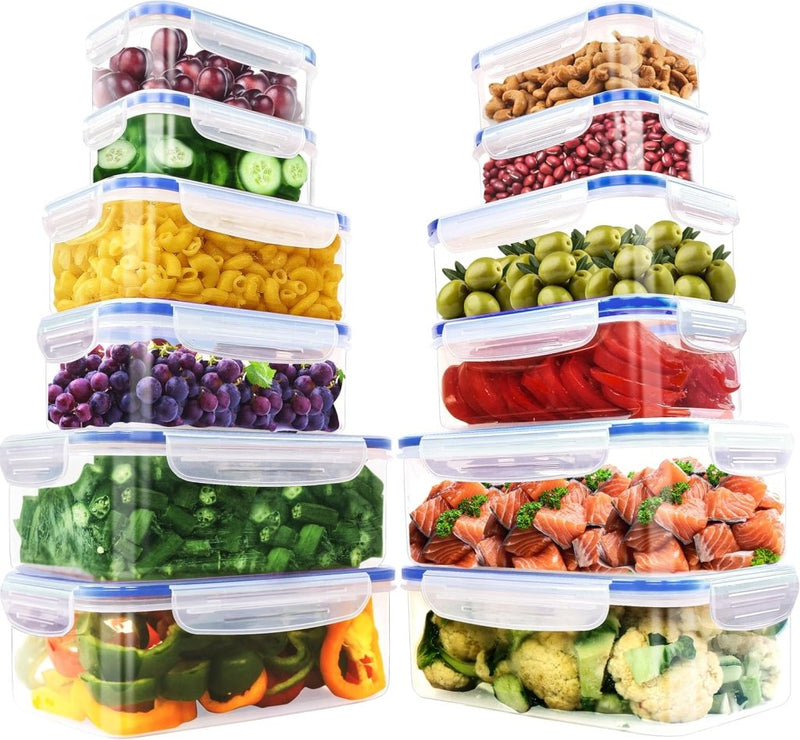 Laad afbeelding in Galerijviewer, Luchtdichte vershoudbakjes set van 18 stuks - happygetfit.com
