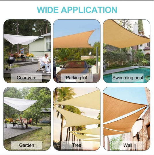 Luifel Bevestigingsset, Luifel Accessoires Montage voor Vierhoekige Driehoekige Zonnezeilen Roestvrij Staal, M6 Zonnezeil Bevestigingsset, Hardware Kit voor Driehoek en Vierkant, Rechthoekig - happygetfit.com