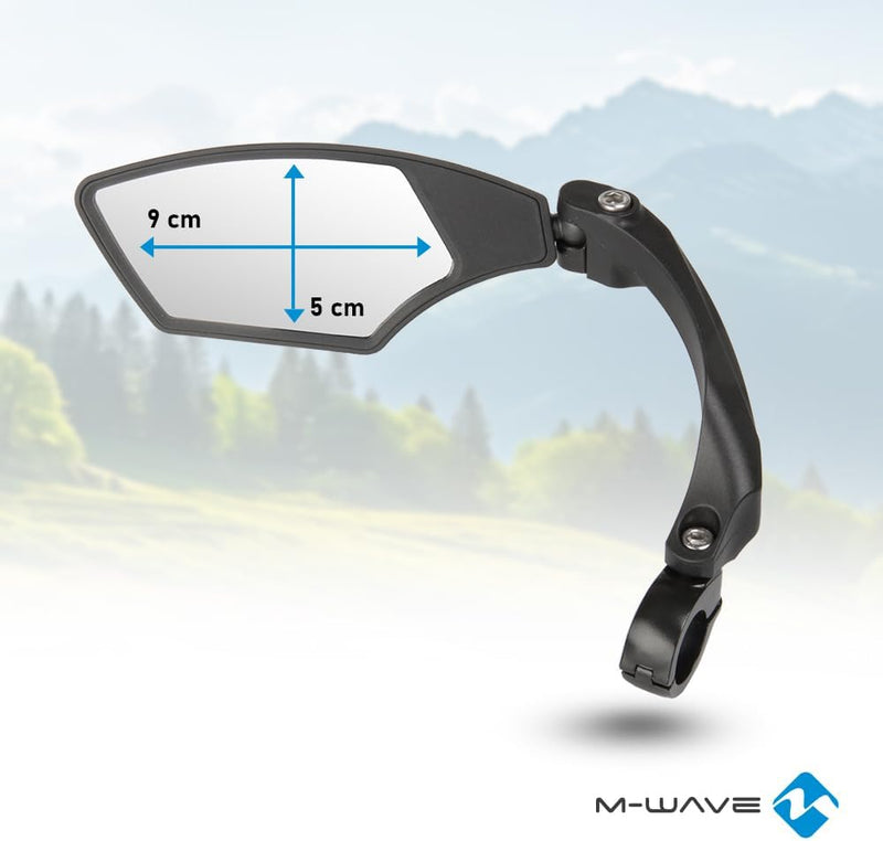 Load image into Gallery viewer, M-Wave Unisex - Fietsspiegelset voor volwassenen SPY Space, zwart - happygetfit.com
