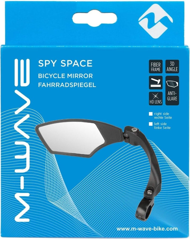 Load image into Gallery viewer, M-Wave Unisex - Fietsspiegelset voor volwassenen SPY Space, zwart - happygetfit.com
