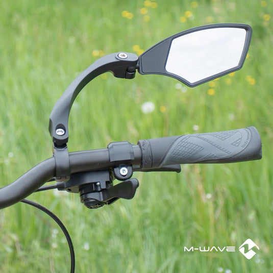 M-Wave Unisex - Fietsspiegelset voor volwassenen SPY Space, zwart - happygetfit.com