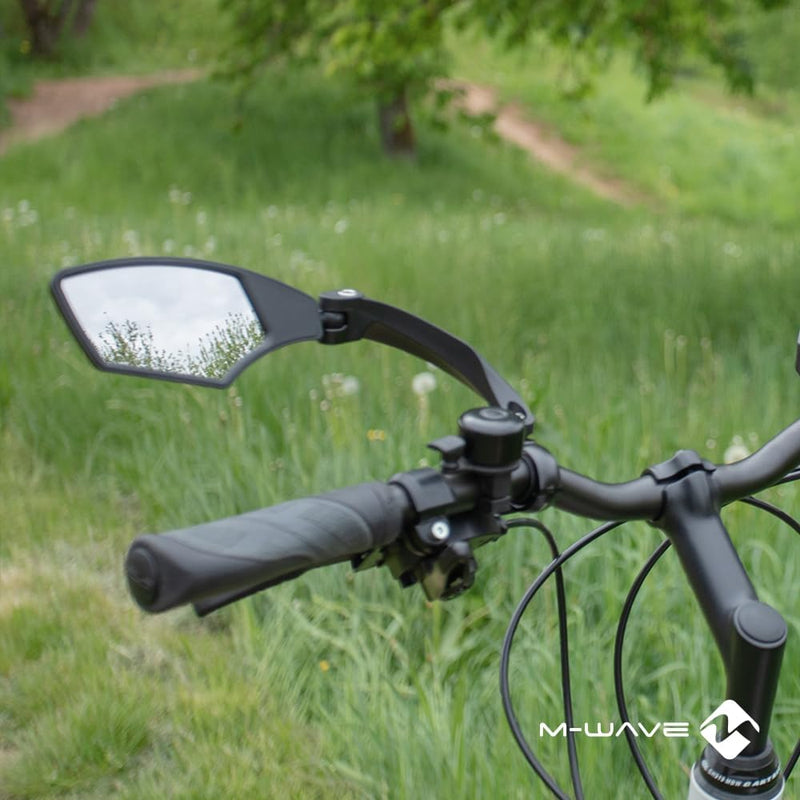 Load image into Gallery viewer, M-Wave Unisex - Fietsspiegelset voor volwassenen SPY Space, zwart - happygetfit.com
