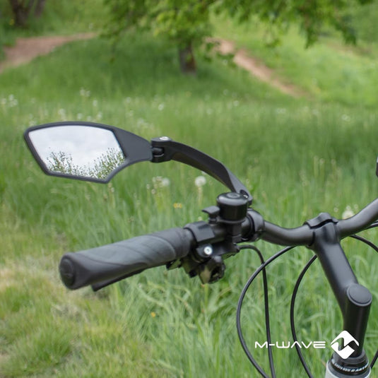M-Wave Unisex - Fietsspiegelset voor volwassenen SPY Space, zwart - happygetfit.com