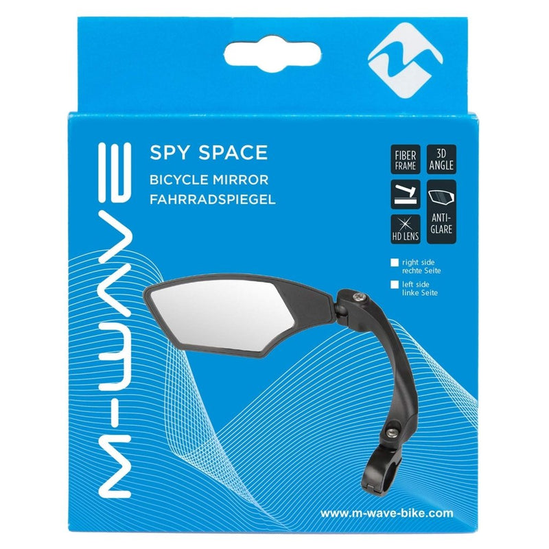 Laad afbeelding in Galerijviewer, M-Wave Unisex's Spy Space Bicycle Mirror Set, Black - happygetfit.com
