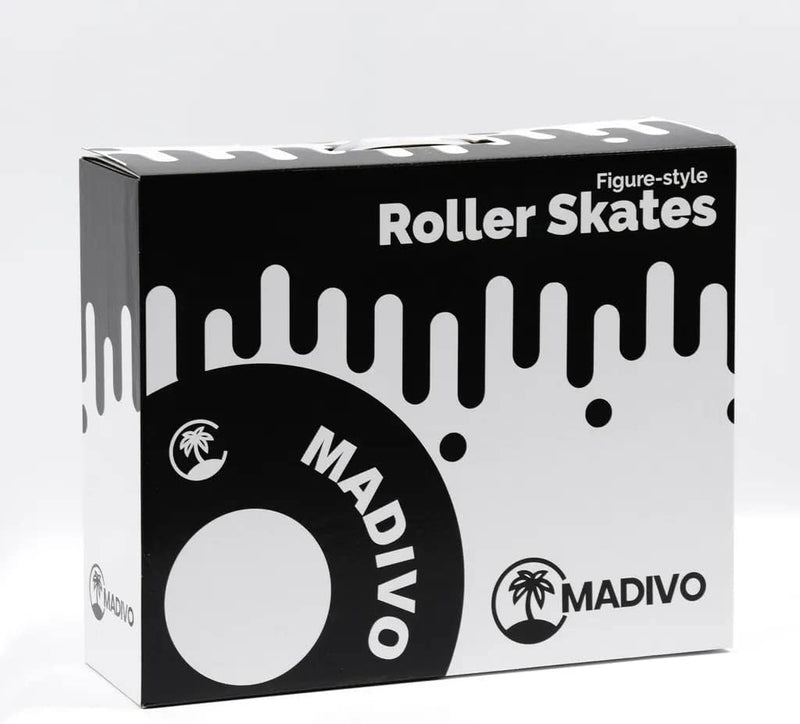 Load image into Gallery viewer, Madivo Pastel Klassieke retro rolschaatsen voor dames | ABEC-7 kogellagers | meisjes rolschaatsen, skeelers| blauw/koraal | maat 35, 36, 37, 38, 39, 40, 41 - happygetfit.com
