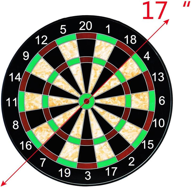 Charger l’image dans la visionneuse de galerie, Magnetisch dartbord 17 inch met 12 magnetische dartpijlen in 2 kleuren – magneetdarts – dartspel - happygetfit.com
