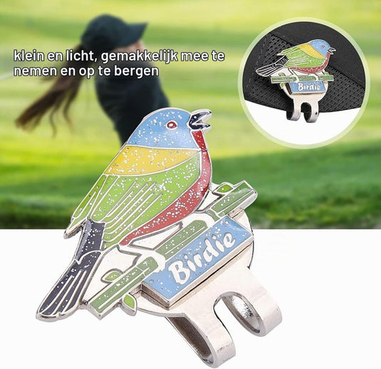 Magnetische golfbal marker met roestvrijstalen petclip en decoratief ontwerp – balmarker – golfaccessoires - happygetfit.com