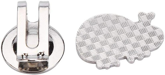 Magnetische golfbal marker met roestvrijstalen petclip en decoratief ontwerp – balmarker – golfaccessoires - happygetfit.com