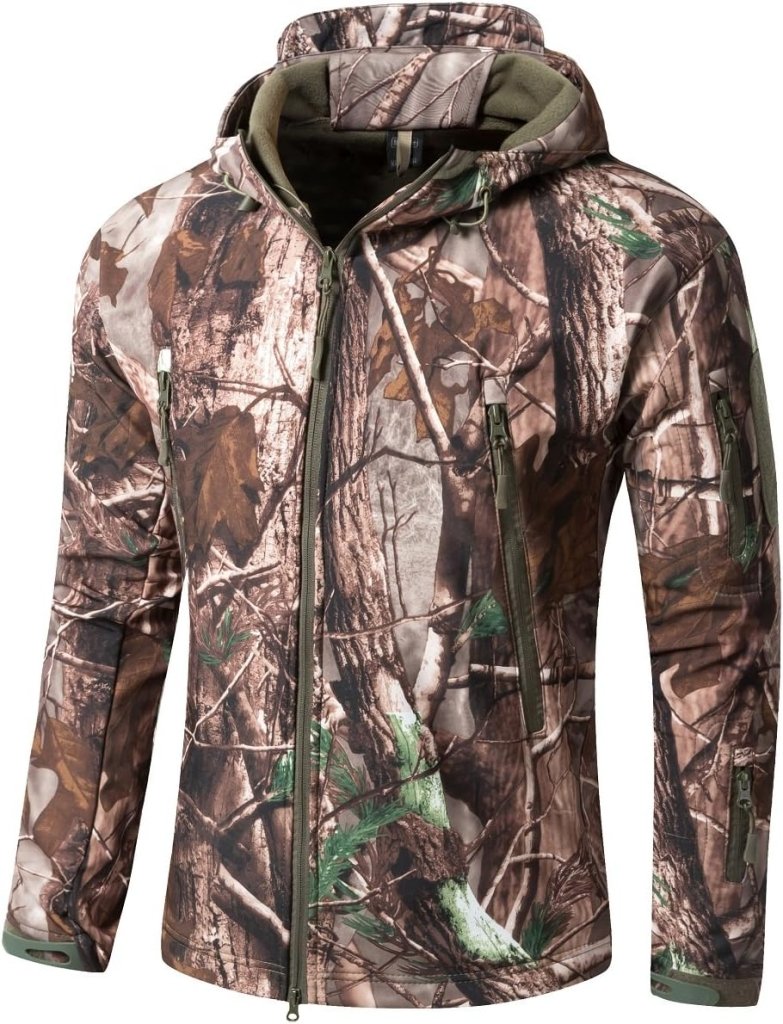 Load image into Gallery viewer, Mannen s Camouflage Tactische Jas en Jas Militaire Jas Waterdichte Zachte Shell Jassen Windbreaker Jacht Kleding - happygetfit.com
