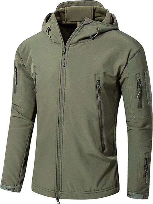 Mannen s Camouflage Tactische Jas en Jas Militaire Jas Waterdichte Zachte Shell Jassen Windbreaker Jacht Kleding - happygetfit.com