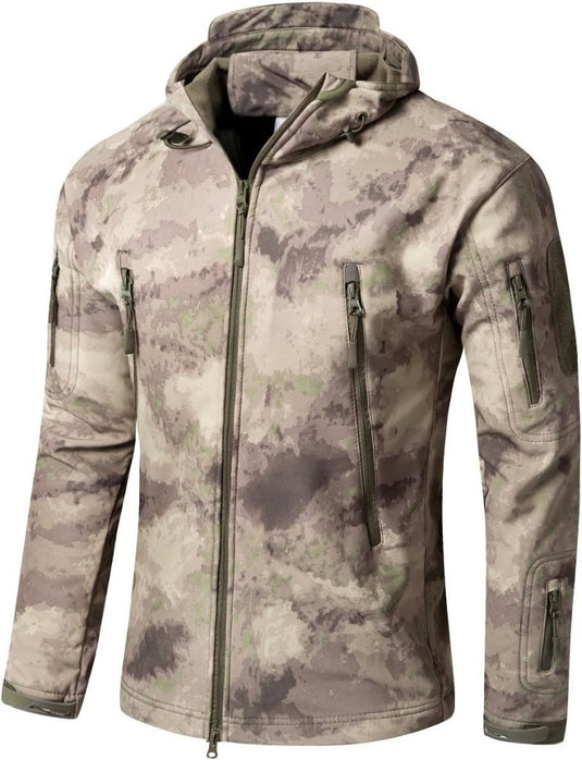 Mannen s Camouflage Tactische Jas en Jas Militaire Jas Waterdichte Zachte Shell Jassen Windbreaker Jacht Kleding - happygetfit.com
