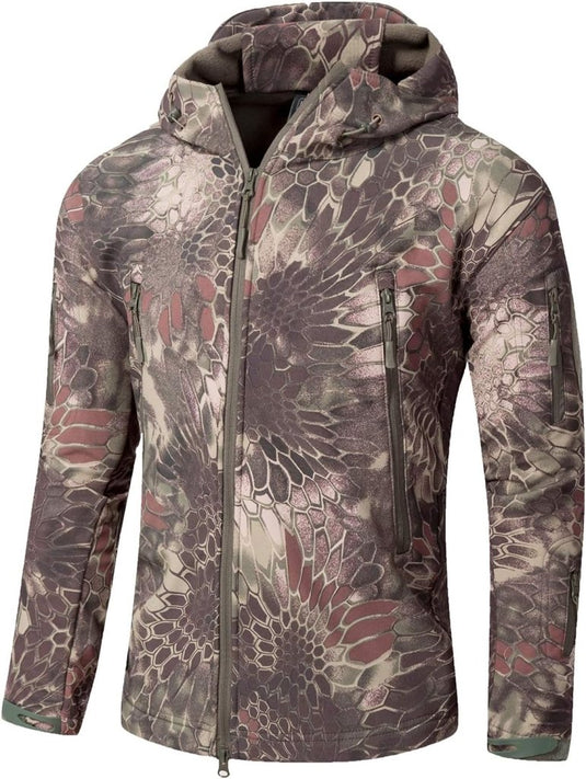 Mannen s Camouflage Tactische Jas en Jas Militaire Jas Waterdichte Zachte Shell Jassen Windbreaker Jacht Kleding - happygetfit.com