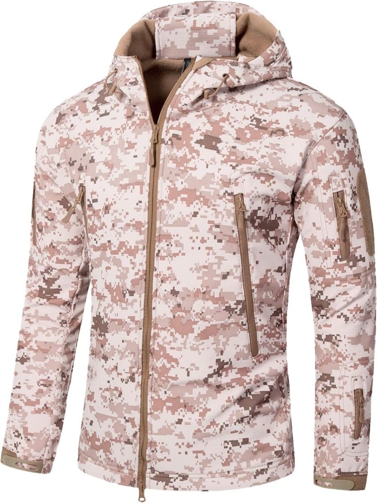 Load image into Gallery viewer, Mannen s Camouflage Tactische Jas en Jas Militaire Jas Waterdichte Zachte Shell Jassen Windbreaker Jacht Kleding - happygetfit.com
