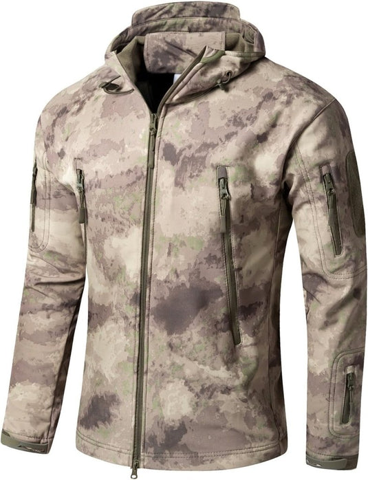 Mannen s Camouflage Tactische Jas en Jas Militaire Jas Waterdichte Zachte Shell Jassen Windbreaker Jacht Kleding - happygetfit.com
