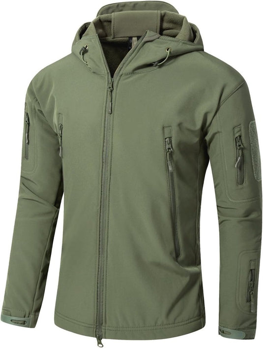 Mannen s Camouflage Tactische Jas en Jas Militaire Jas Waterdichte Zachte Shell Jassen Windbreaker Jacht Kleding - happygetfit.com