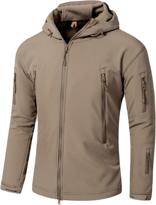 Mannen s Camouflage Tactische Jas en Jas Militaire Jas Waterdichte Zachte Shell Jassen Windbreaker Jacht Kleding - happygetfit.com