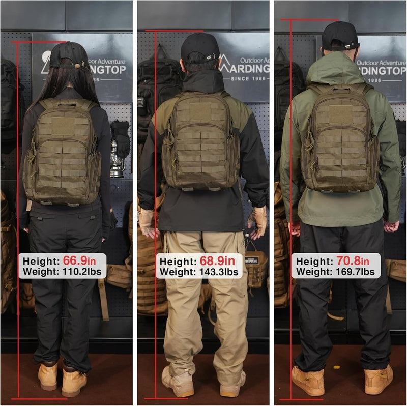 Load image into Gallery viewer, Mardingtop 25L Tactische Militaire Rugzak voor Buitenuitrusting Aanvalsrugzak met MOLLE Systeem Trekking Tas voor Wandelen Camping - happygetfit.com
