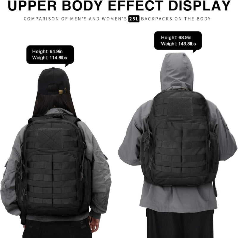Load image into Gallery viewer, Mardingtop 25L Tactische Militaire Rugzak voor Buitenuitrusting Aanvalsrugzak met MOLLE Systeem Trekking Tas voor Wandelen Camping - happygetfit.com
