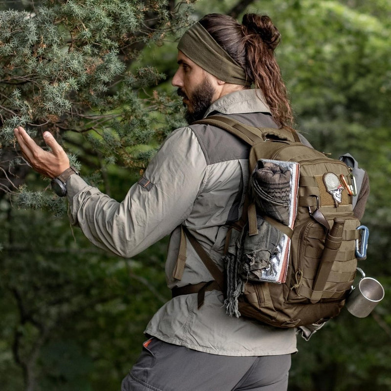 Load image into Gallery viewer, Mardingtop 25L Tactische Militaire Rugzak voor Buitenuitrusting Aanvalsrugzak met MOLLE Systeem Trekking Tas voor Wandelen Camping - happygetfit.com
