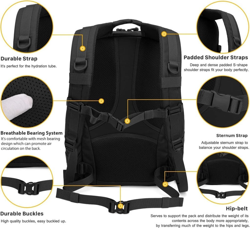 Load image into Gallery viewer, Mardingtop 25L Tactische Militaire Rugzak voor Buitenuitrusting Aanvalsrugzak met MOLLE Systeem Trekking Tas voor Wandelen Camping - happygetfit.com
