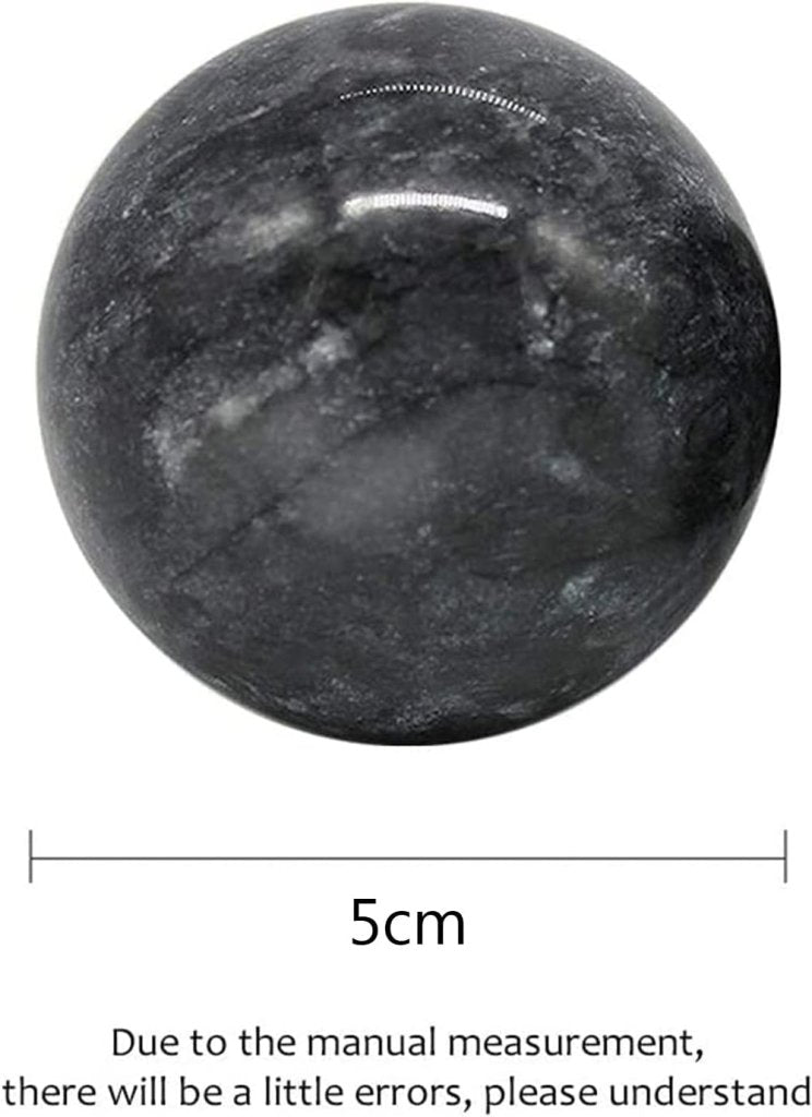 Laad afbeelding in Galerijviewer, Marmeren baoding ballen 3,5 cm zwart grijs - happygetfit.com
