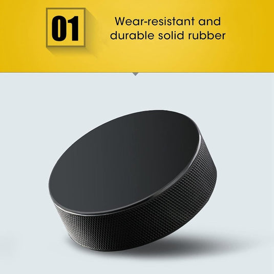 Massieve rubberen ijshockeypuck voor training en oefening - happygetfit.com